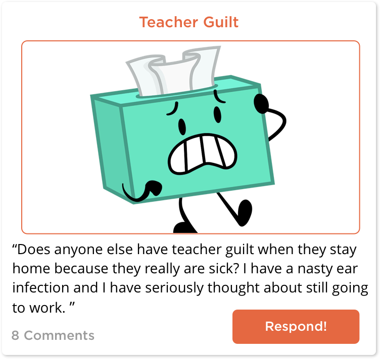 TeachersConnect post about Teacher Guilt